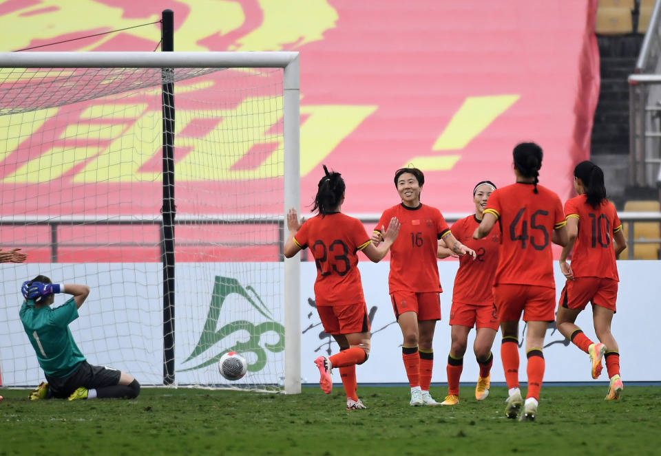 国际女足比赛现场,中国队实力抢眼 国际女足比赛现场,中国队实力抢眼